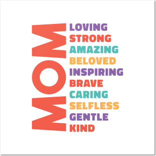 Mother's day adjective design Posters and Art